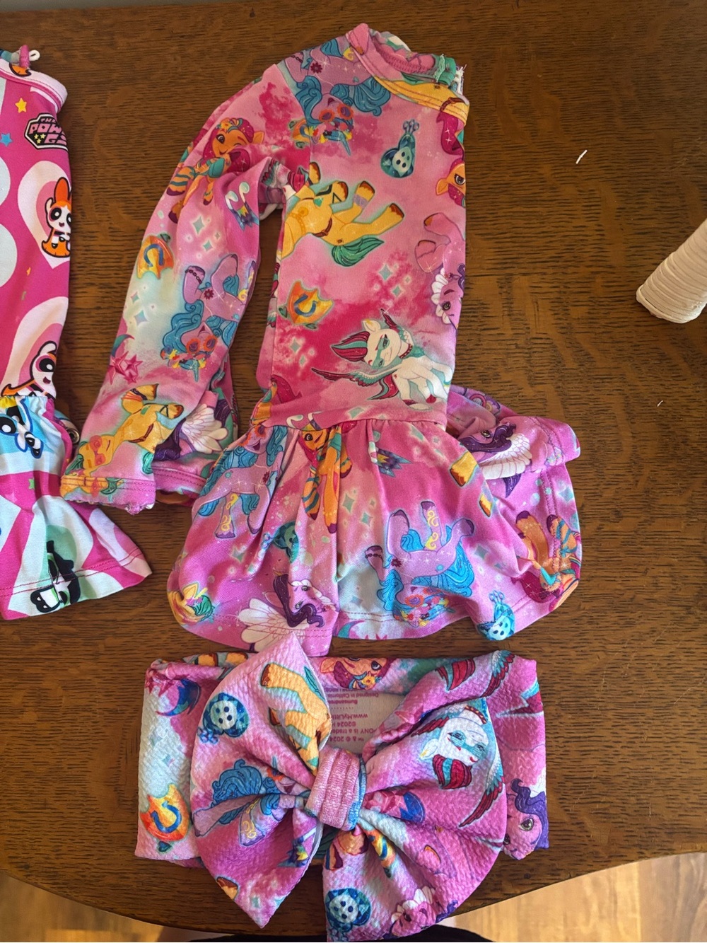 Bums and Roses My Little Pony Swing Dress with Matching Headwrap